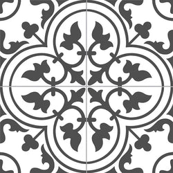 Salisbury Charcoal Black Patterned Tiles - Metro Tiles