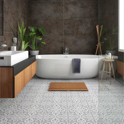Hampton Silver Feature Tiles 33x33cm - Metro Tiles