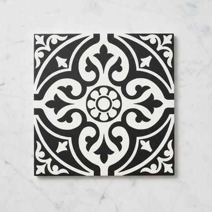 Hampton Black Feature Tiles 33x33cm - Metro Tiles