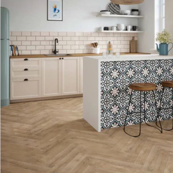 Herringbone Oak Wood Effect Tiles