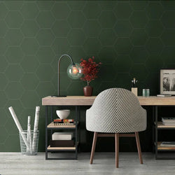 Hexagon Green Matt Wall And Floor Tiles 23x27cm - Metro Tiles