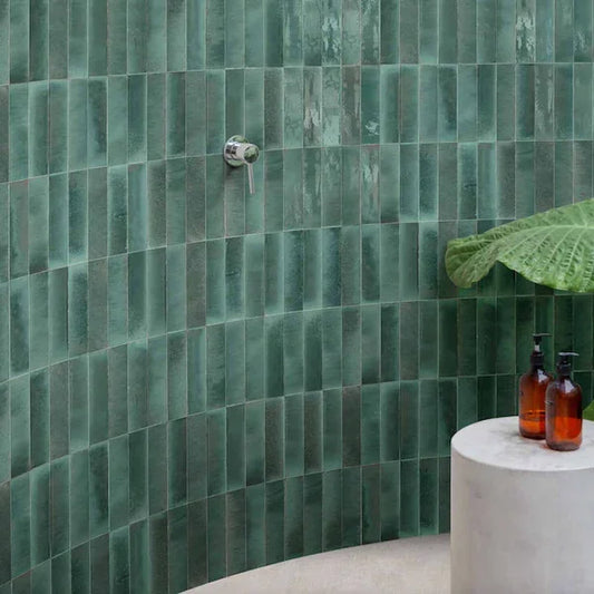 Lume Turquoise Wall And Floor Tiles 6x24cm - Metro Tiles