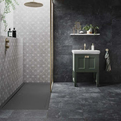 Luna Star Grey Patterned Tiles - Metro Tiles