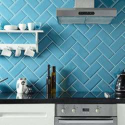 Metro Teal Gloss 10x20cm - Metro Tiles