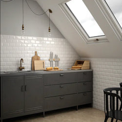 Mini Metro White Gloss 7.5x15cm - Metro Tiles