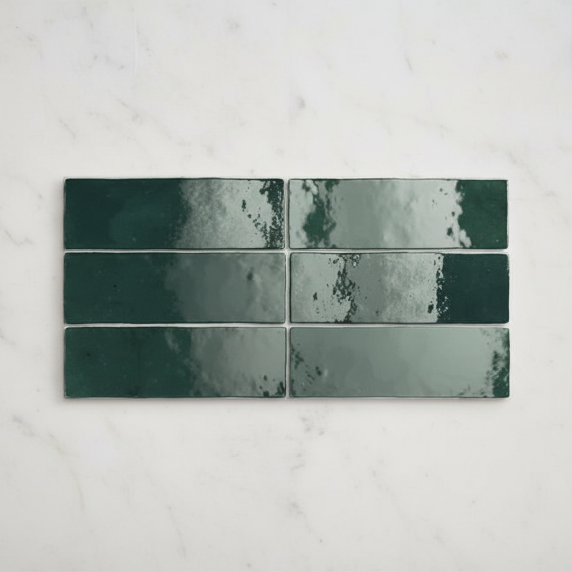Artesano Moss Green Wall Tiles 6.5x20cm - Metro Tiles