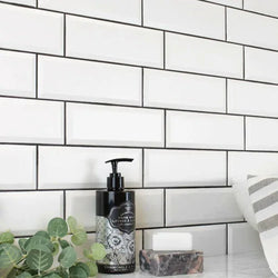 New York Metro Cotton White Matt Wall Tiles - Metro Tiles