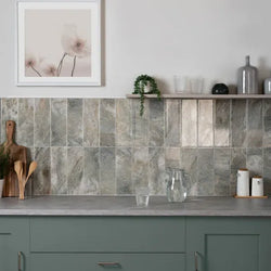 Onyx Metro Pearl Green Wall Tiles 10x30cm - Metro Tiles