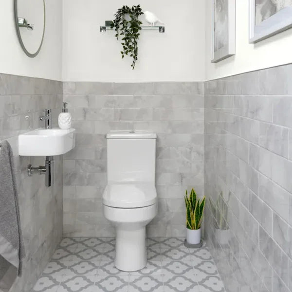 Onyx Metro Pearl Grey Wall Tiles 10x30cm - Metro Tiles