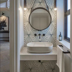 Palm Springs White Hex Tiles 21.5x25cm - Metro Tiles