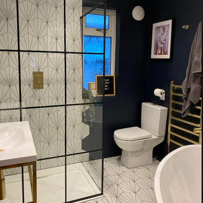 Palm Springs White Hex Tiles 21.5x25cm - Metro Tiles