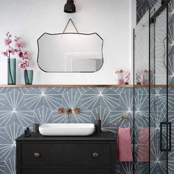 Palm Springs Blue Hexagon Tiles 23.2x26.7cm - Metro Tiles