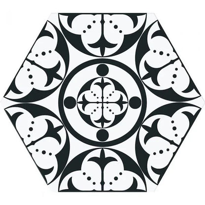 Parisian Ink Black Hexagon Tiles - Metro Tiles