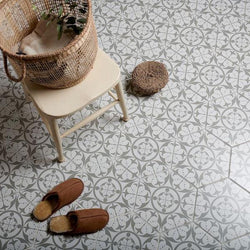 Parisian Pebble Grey Hexagon Tiles - Metro Tiles