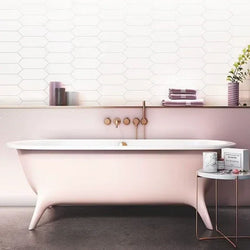 Picket White Gloss Wall Tiles - Metro Tiles
