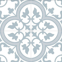 Salisbury Powder Blue Patterned Tiles - Metro Tiles