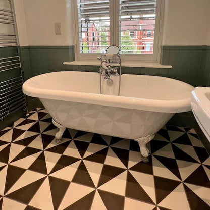 Retro Black Feature Tiles 20x20cm - Metro Tiles
