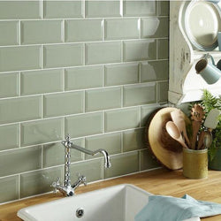 Metro Sage Gloss 10x20cm - Metro Tiles