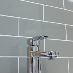 Urban Metro Grey Gloss Flat 10x30cm - Metro Tiles