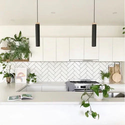 Urban Metro White Gloss Flat 10x30cm - Metro Tiles