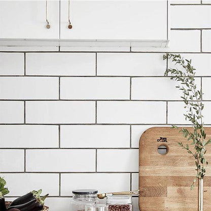 Urban Metro White Matt Flat 10x30cm - Metro Tiles